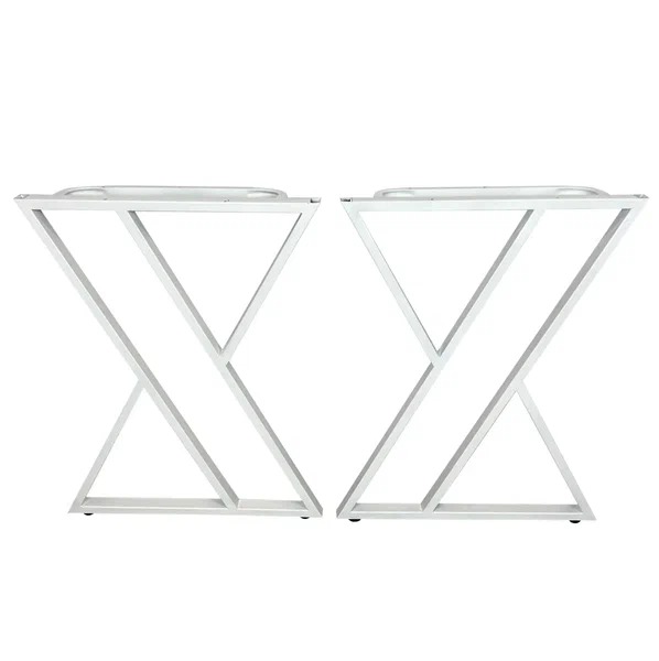 фото Ножка для стола solarius loft z-образная 58,5х71, комплект 2 шт., белый