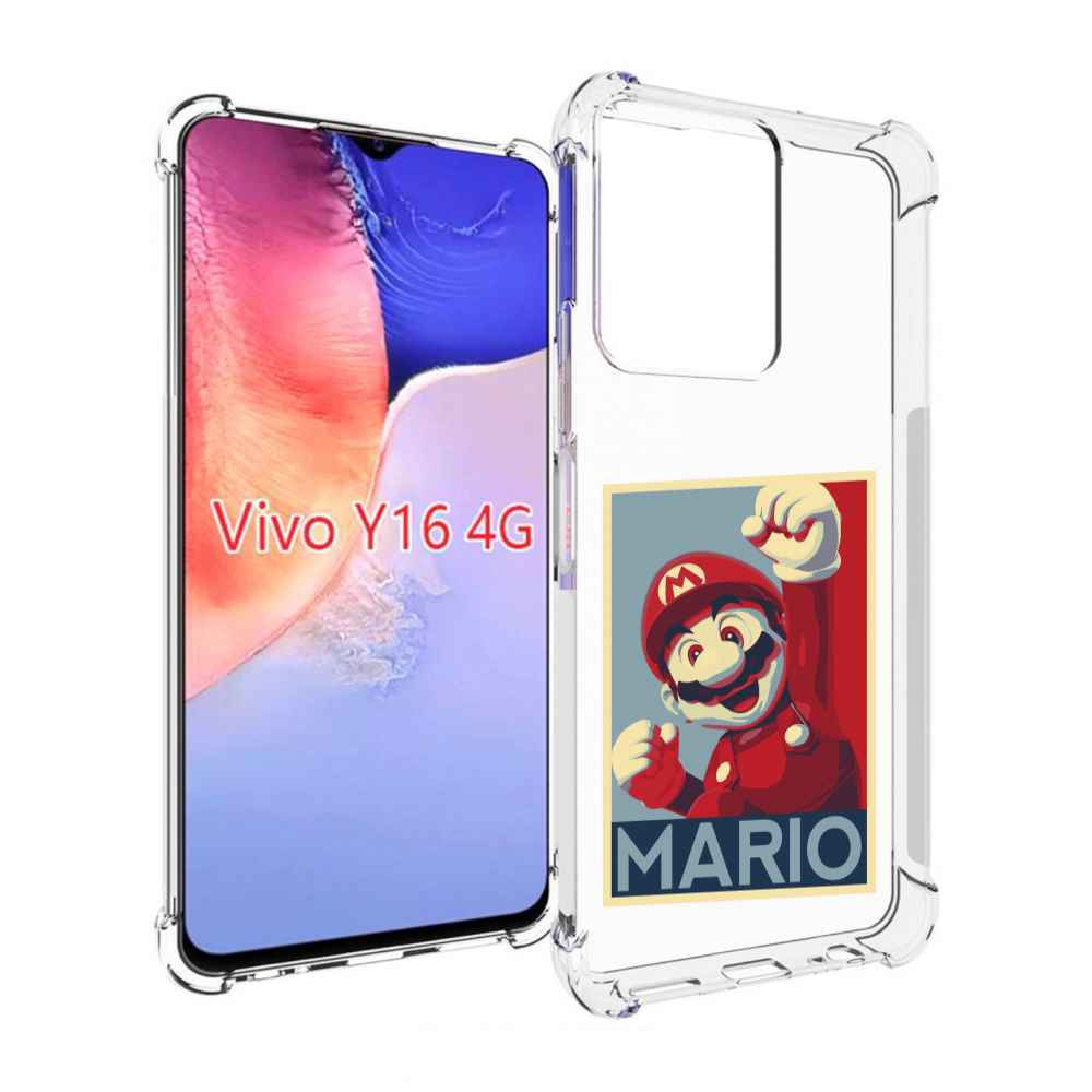 

Чехол MyPads злой марио для Vivo Y16 4G/ Vivo Y02S, Прозрачный, Tocco