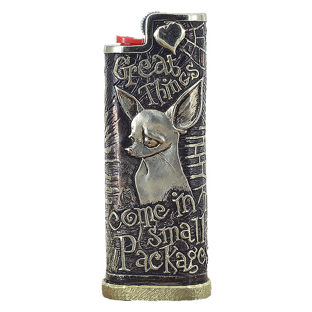 

Чехол-футляр Чихуахуа для зажигалки BIC J3, Серебристый, Чихуахуа для зажигалки BIC J3