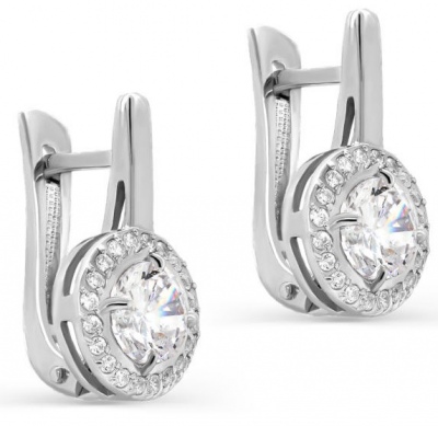 

Серьги из серебра с фианитом Kabarovsky 12-252-7900, 12-252-7900