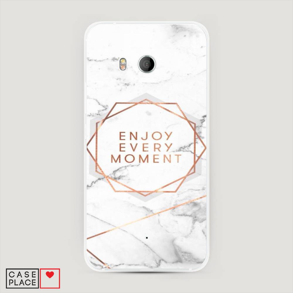 

Чехол Awog "Enjoy every moment мрамор" для HTC U11, 101540-5