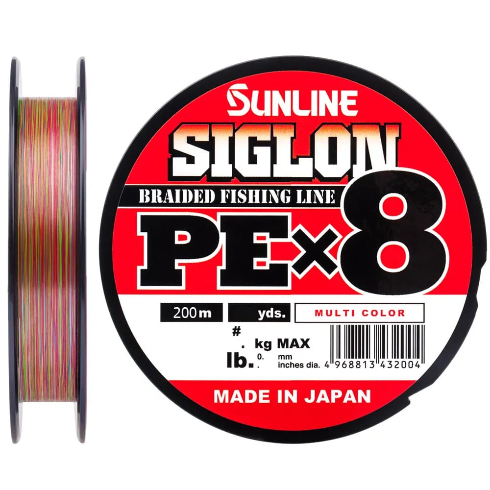 

Леска плетеная SunLine Siglon PE8 0,187 мм, 200 м, 9,19 кг, multicolor 5C, 1 шт., Siglon PE8