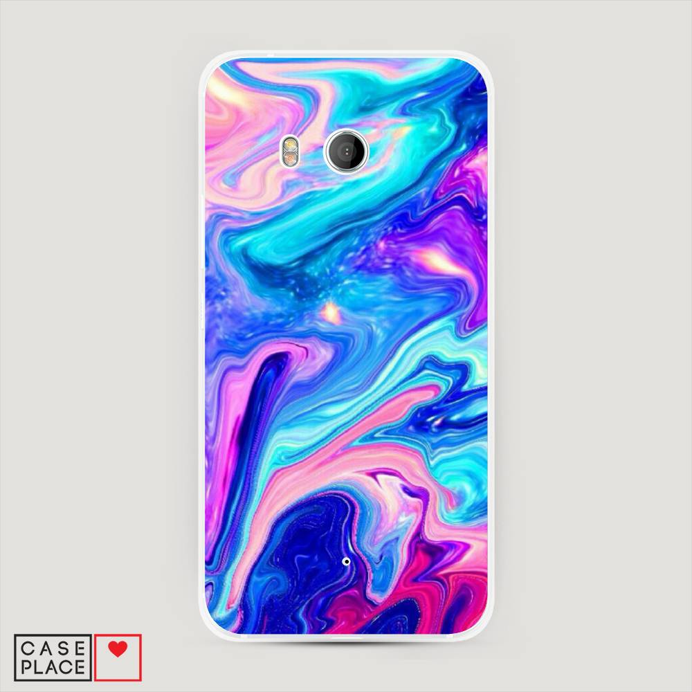 фото Чехол awog "потеки краски" для htc u11