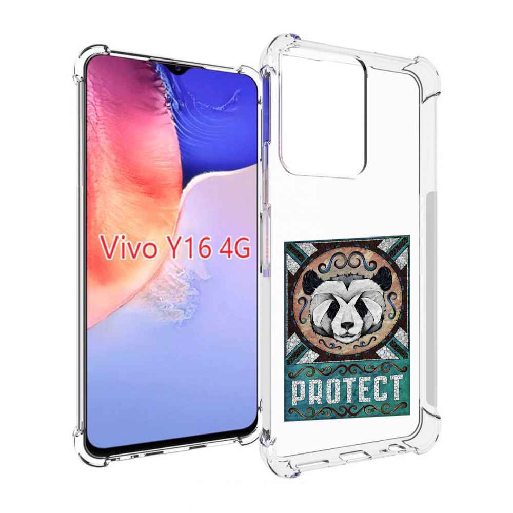 

Чехол MyPads защита панды для Vivo Y16 4G/ Vivo Y02S, Прозрачный, Tocco
