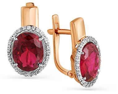 

Серьги женские из золота Magic Stones 02-2-396-1601-011, фианит/корунд, 02-2-396-1601-011