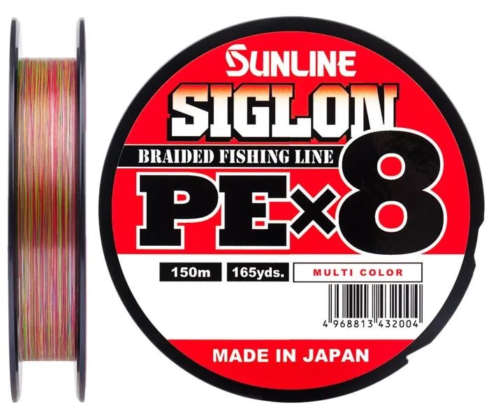 

Леска плетеная SunLine Siglon PE8 0,132 мм, 150 м, 4,5 кг, multicolor 5C, 1 шт., Siglon PE8
