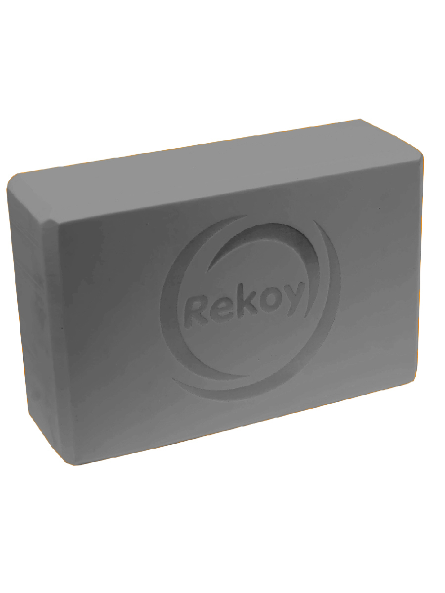 

Блок для йоги Rekoy 23х15 см, серый, BLY2315