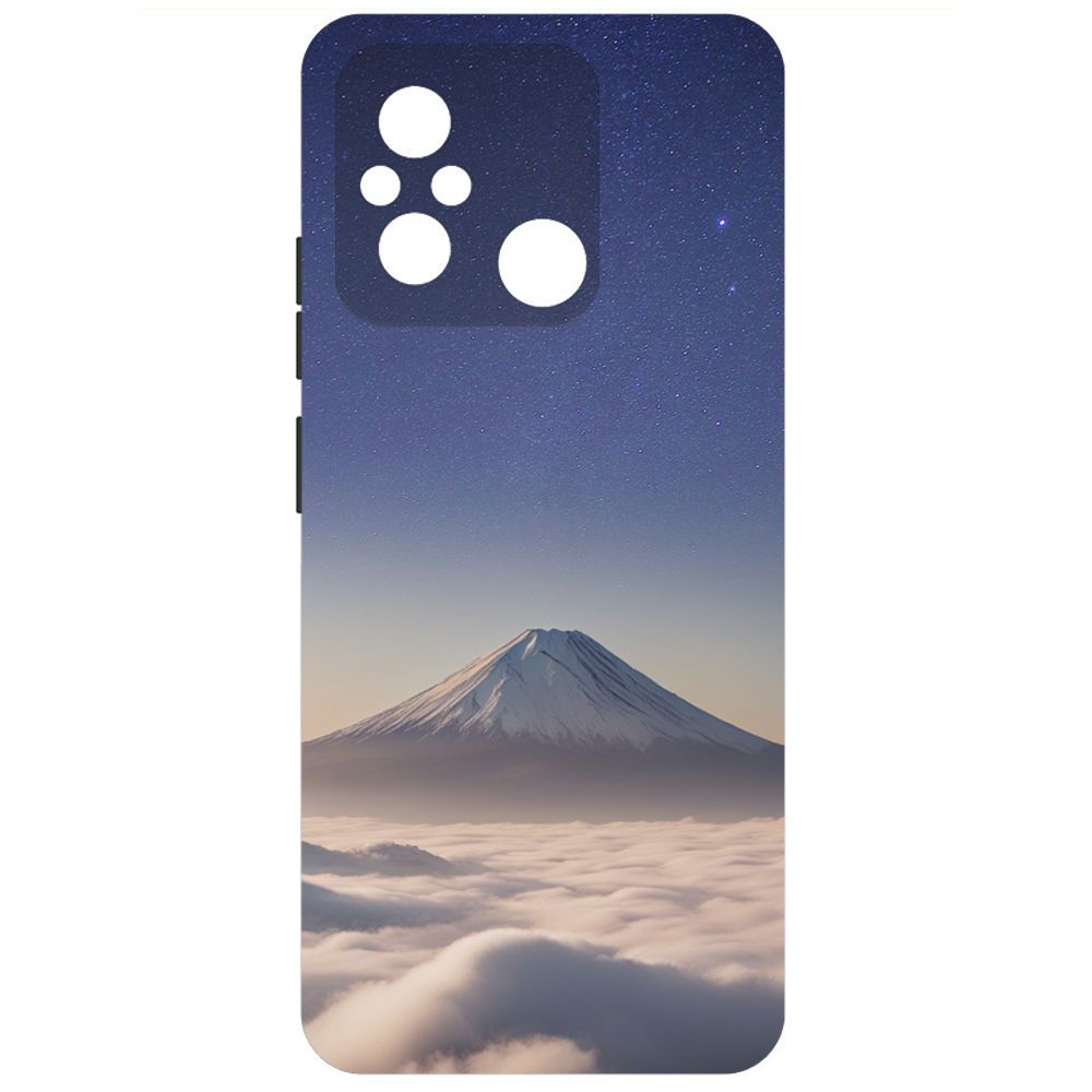 

Чехол-накладка Krutoff Soft Case Япония, Фудзияма для Xiaomi Redmi 12C черный