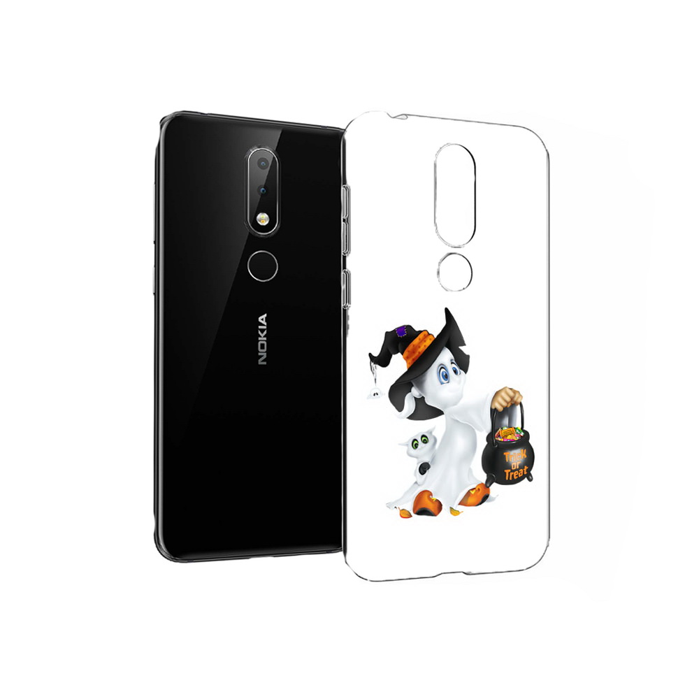 

Чехол MyPads Tocco для Nokia X6 Маленький призрак (PT115295.99.113), Прозрачный, Tocco