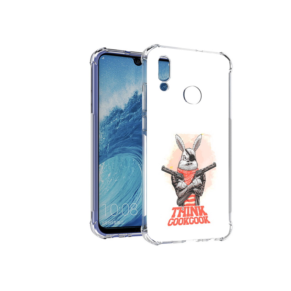 

Чехол MyPads Tocco для Huawei P Smart (2019) кролик пират, Прозрачный, Tocco