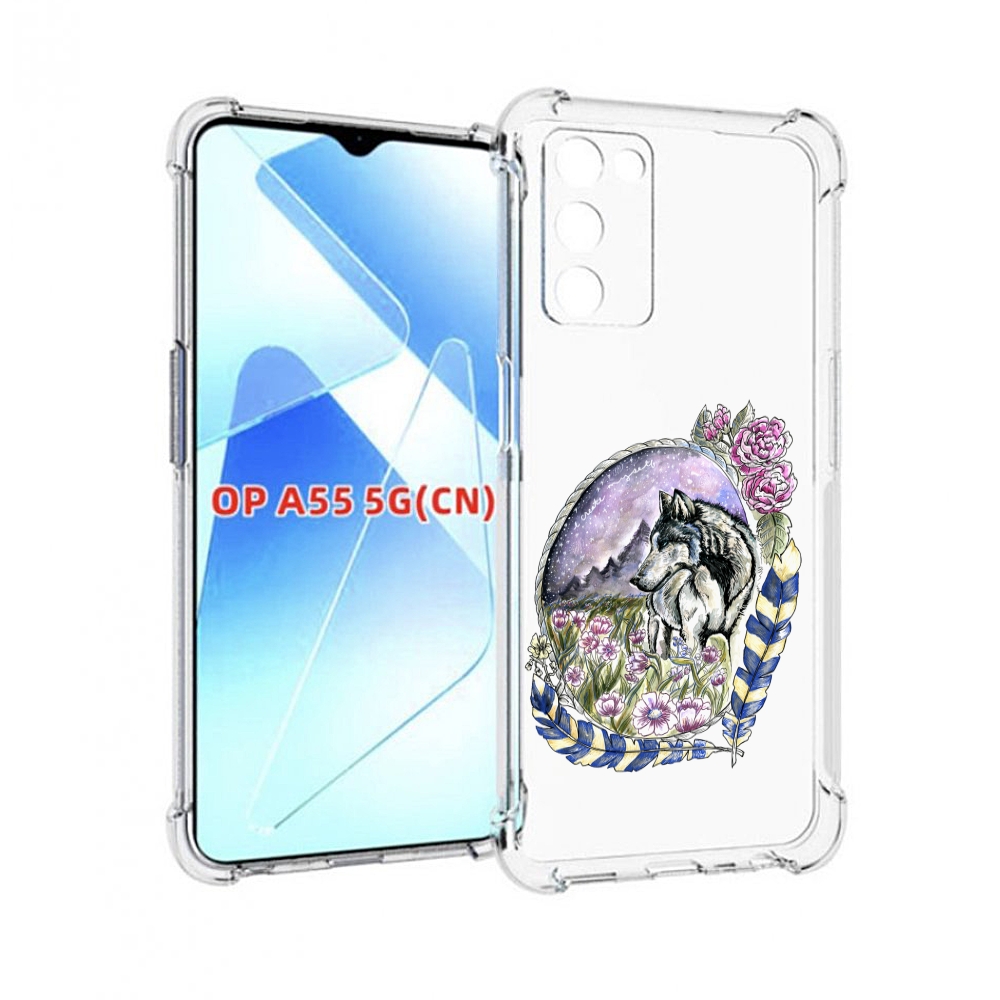 

Чехол MyPads нарисованный волк в цветах с перьями для Infinix Zero X Neo, Прозрачный, Tocco