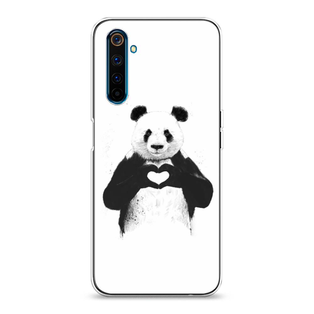 

Чехол Awog на Realme 6 Pro "Панда love", Разноцветный, 252850-10