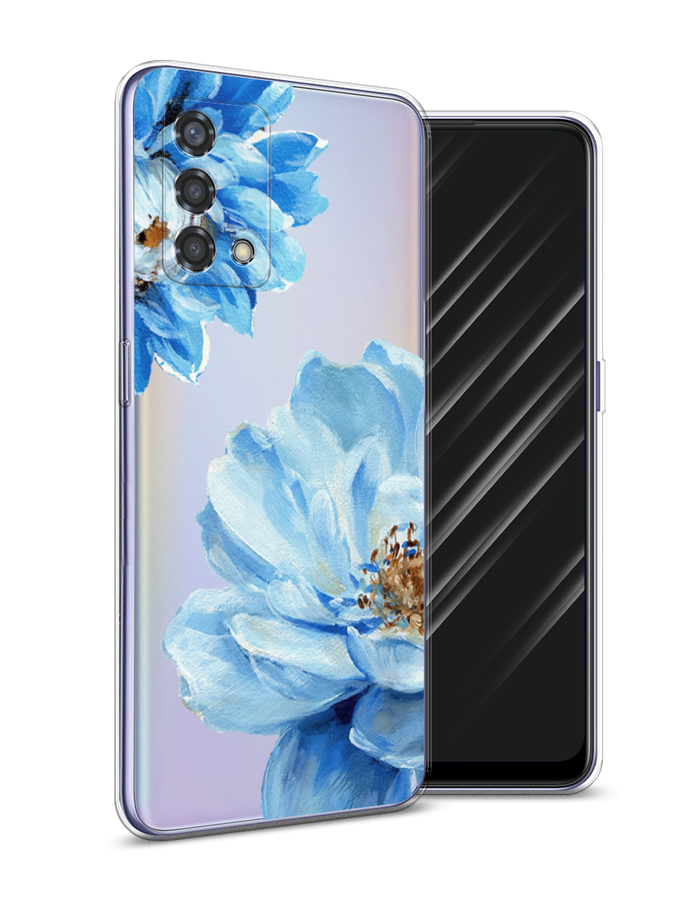 

Чехол Awog на Oppo Reno 6 Lite "Голубые клематисы", Разноцветный, 259550-8