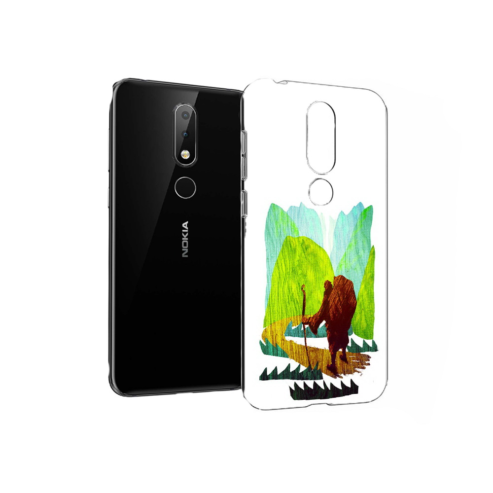 

Чехол MyPads Tocco для Nokia X6 Лесная тропа (PT115295.99.106), Прозрачный, Tocco