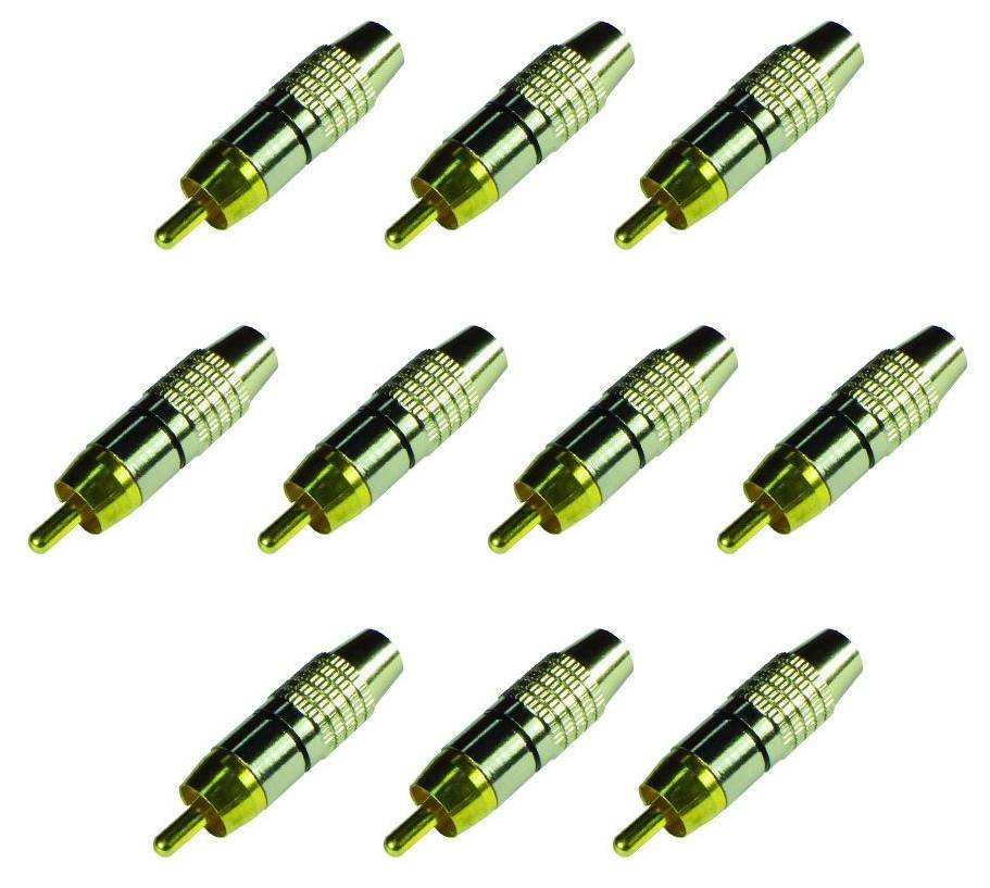 

Разъем RCA TANTOS 00-00014230, серебристый, 10шт, 00-00014230