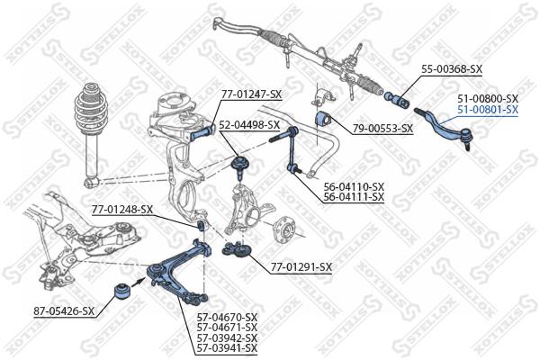 

Наконечник рулевой Stellox 5100801SX
