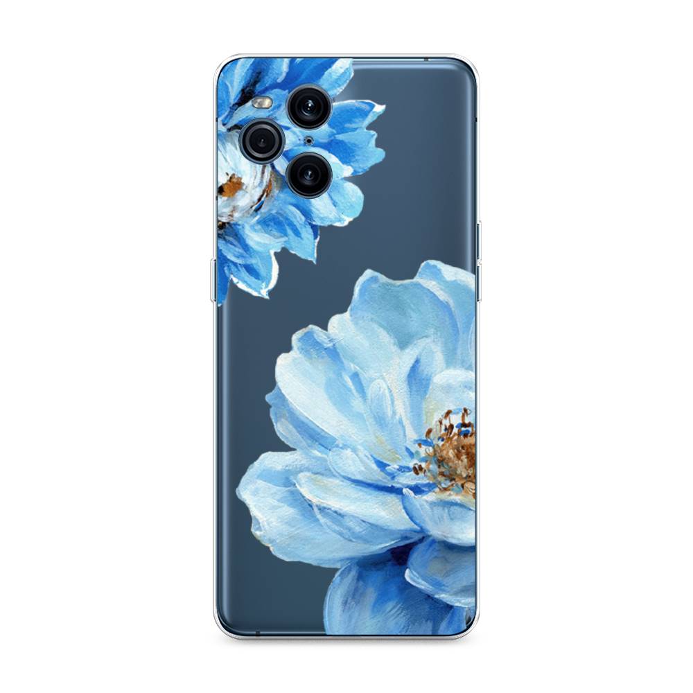 

Чехол Awog на Oppo Find X3 Pro "Голубые клематисы", Разноцветный, 255750-8