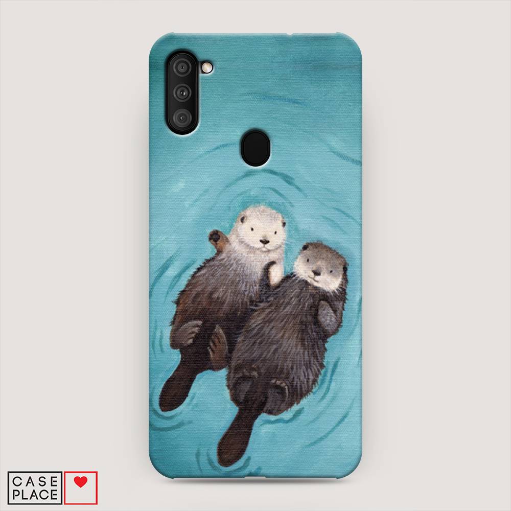 

Пластиковый чехол "Парочка бобров" на Samsung Galaxy M11, 2100620-7