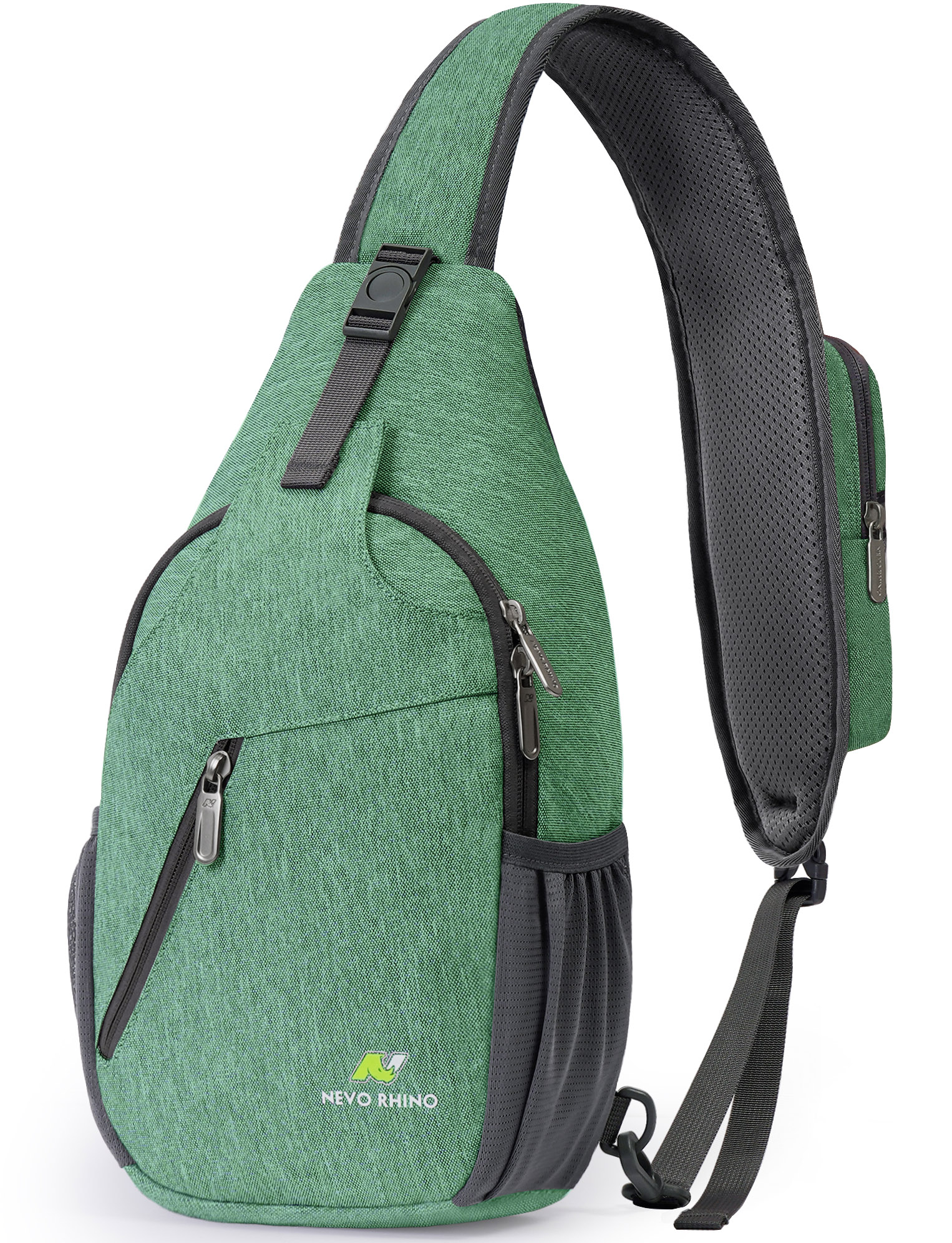 Сумка-слинг унисекс Nevo Rhino 8999-1 light green, 39х19х9 см