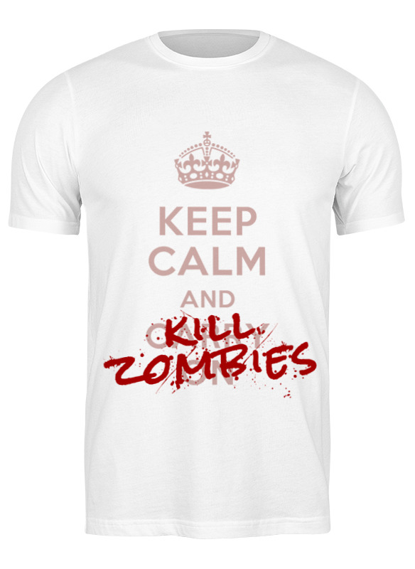 

Футболка мужская Printio Kill zombies белая XL, Белый, Kill zombies