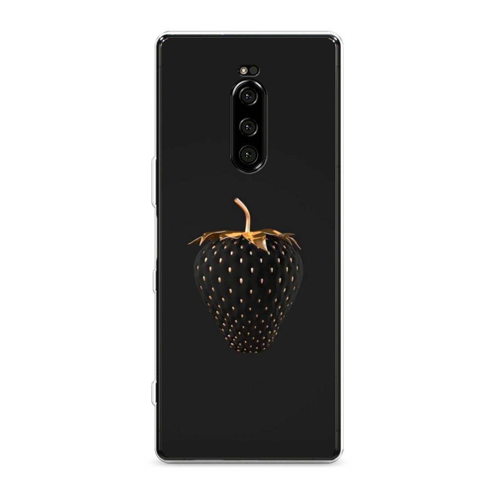 

Чехол Awog на Sony Xperia XZ4/Xperia 1 "Черно-золотая клубника", Разноцветный, 53850-10