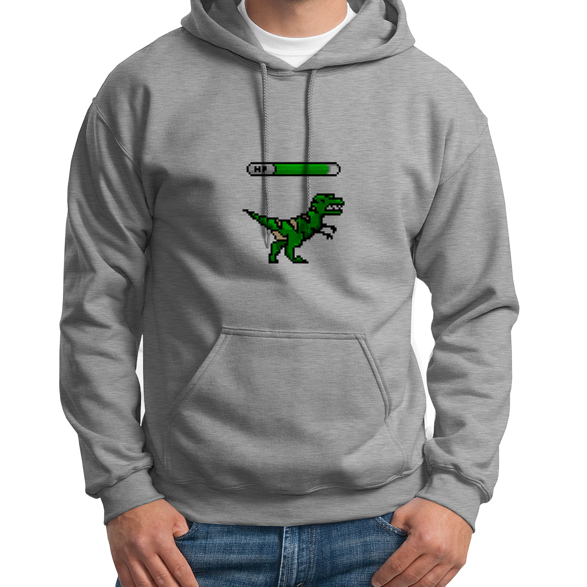 

Худи унисекс CoolPodarok Илюстрация. Динозавр из игры серое 46 RU, S0501655