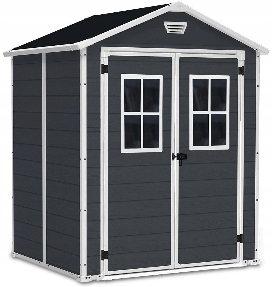 

Пластиковый сарай Keter Manor 6x5 new, Серый, Manor 6x5
