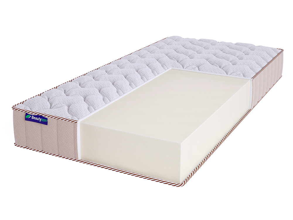 

Матрас Beautyson Roll Foam Hard 14 Lux 200х200, Бежевый;белый;серый;серебристый, Roll Foam Hard 14 Lux