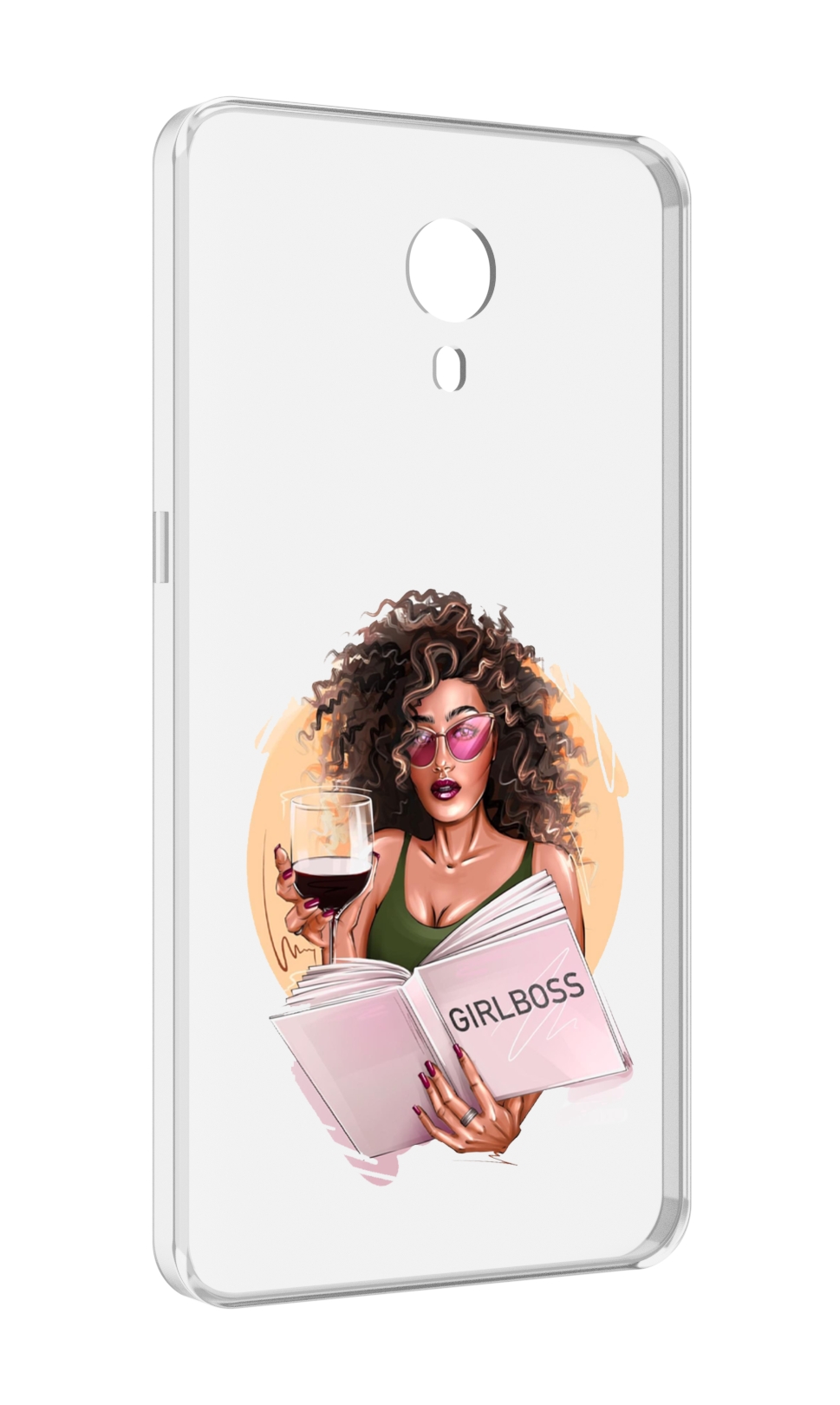 

Чехол MyPads Girlboss with wine_ Etsy женский для Meizu M3 Note, Прозрачный, Tocco