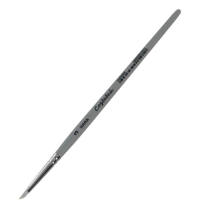 фото Кисть силикон пика roubloff создавай № 3 (длина 7 мм), короткая ручка матовая nobrand
