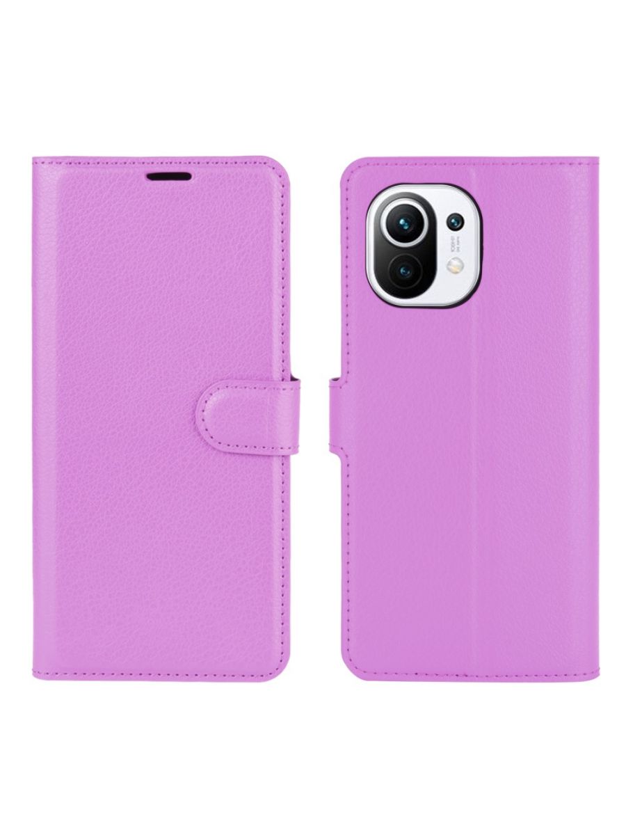 

Чехол Wallet для смартфона Xiaomi Mi 11 фиолетовый