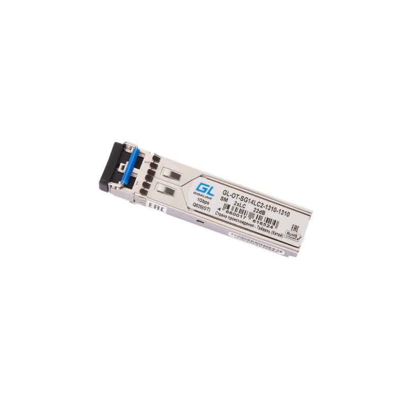 

Модуль SFP 1Гбит/с два волокна SM 2хLC 1310нм 14 дБ (до 20км) (GL-10GT) | код GL-OT-SG14LC