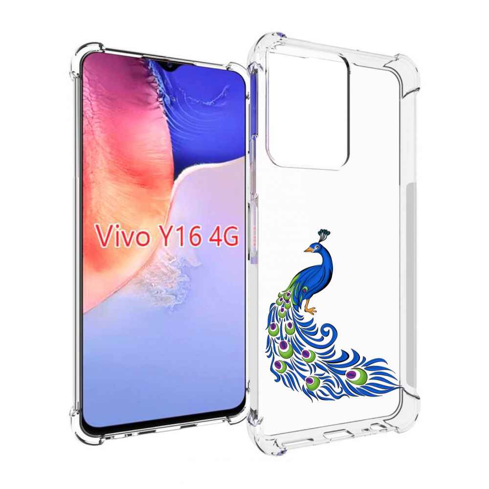 

Чехол MyPads жарптица-голубая для Vivo Y16 4G/ Vivo Y02S, Прозрачный, Tocco
