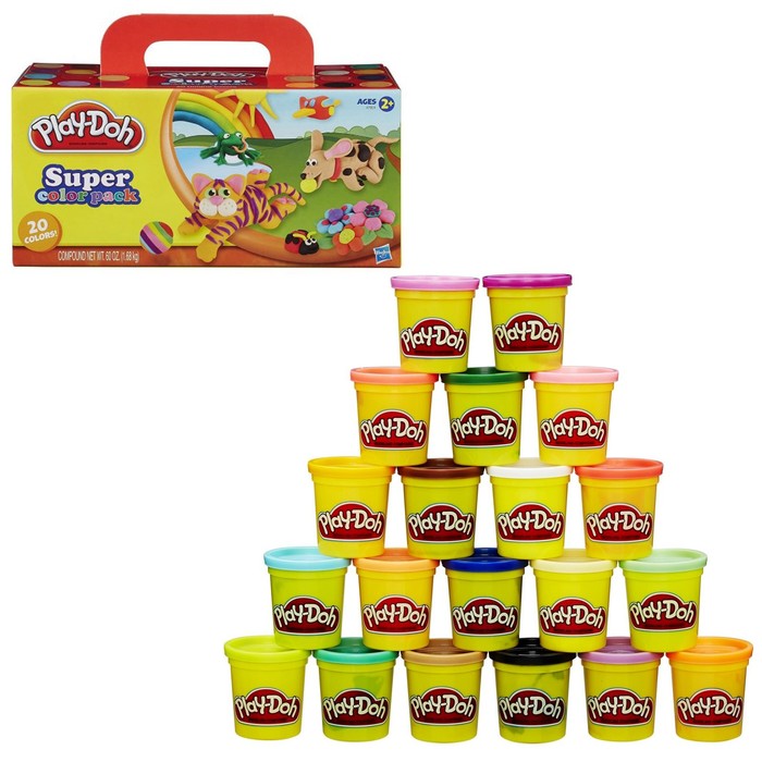 

Пластилин Play-doh, набор 20 баночек