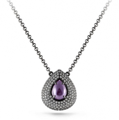 

Колье из серебра с фианитом/кварцем 45 см Kabarovsky 16-176-5389, 16-176-5389