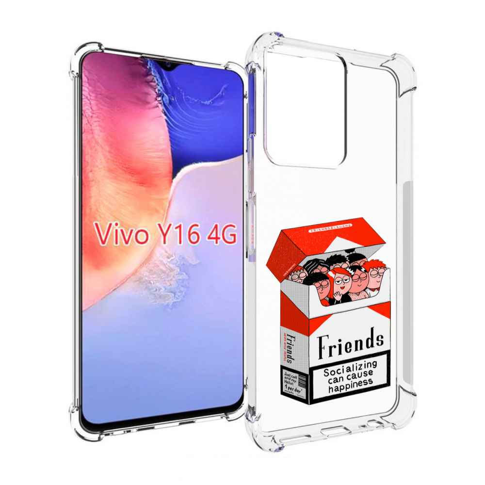 

Чехол MyPads друзья для Vivo Y16 4G/ Vivo Y02S, Прозрачный, Tocco
