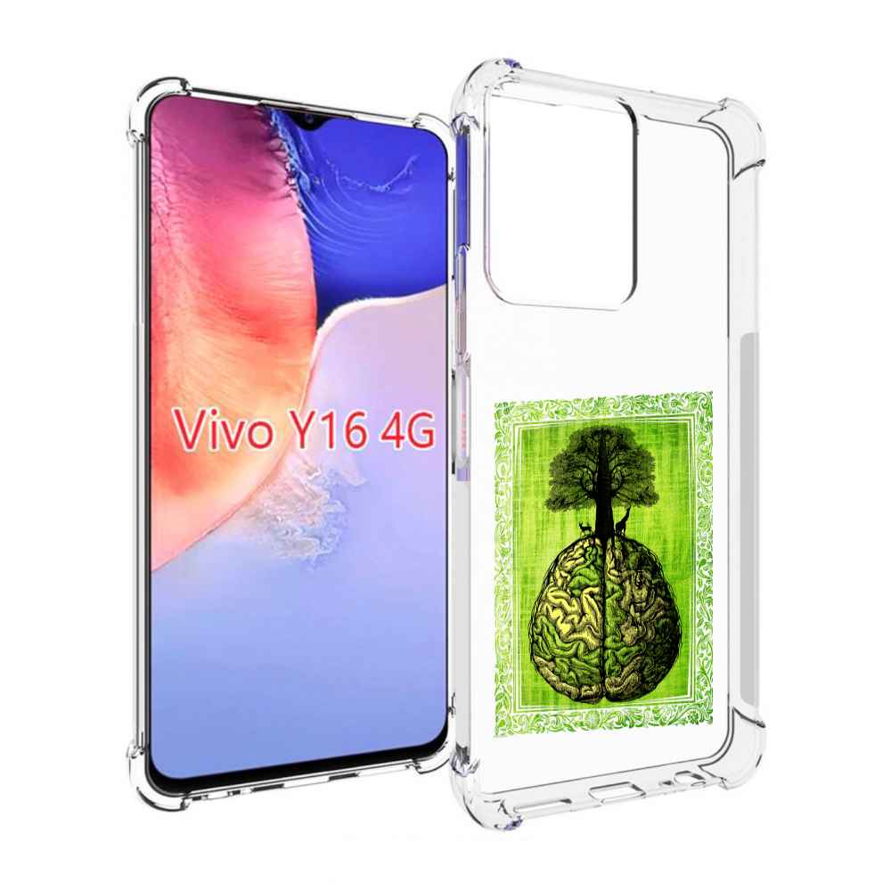 

Чехол MyPads абстракция здоровый мозг для Vivo Y16 4G/ Vivo Y02S, Прозрачный, Tocco