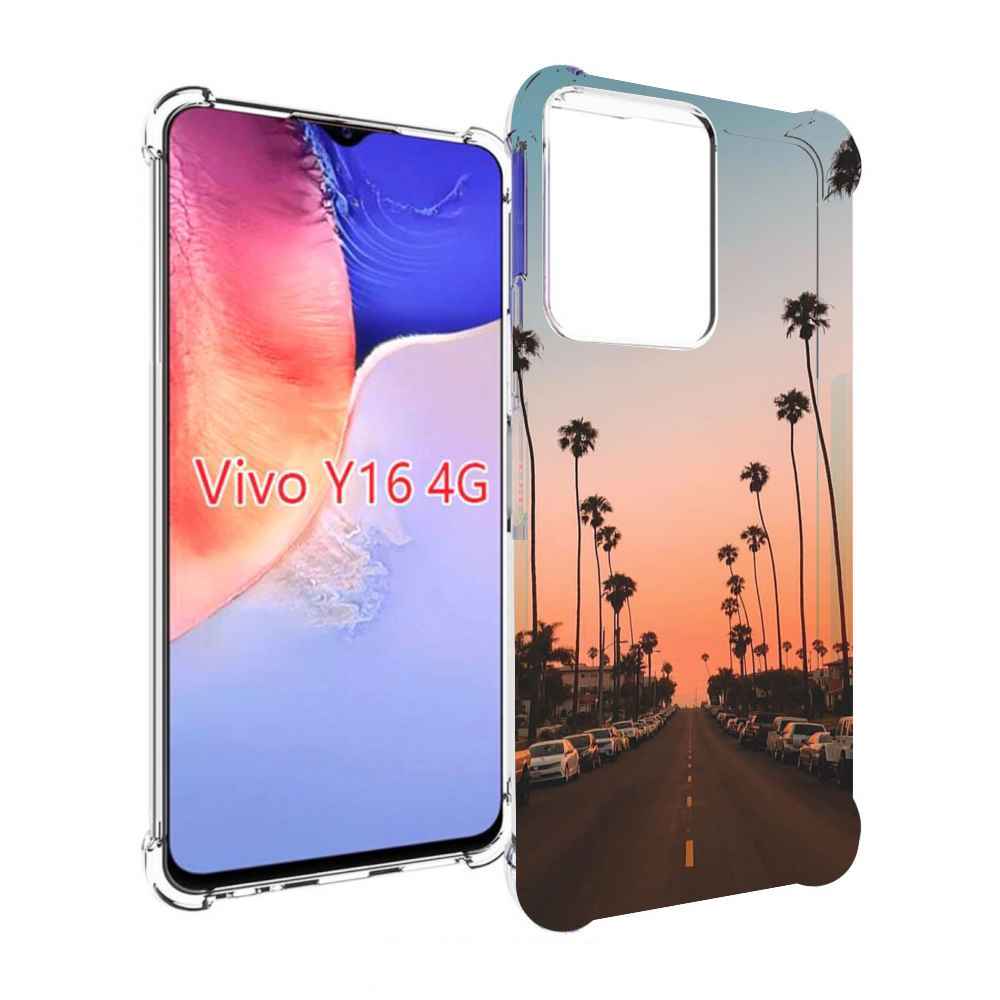 

Чехол MyPads дорога-с-закатом для Vivo Y16 4G/ Vivo Y02S, Прозрачный, Tocco