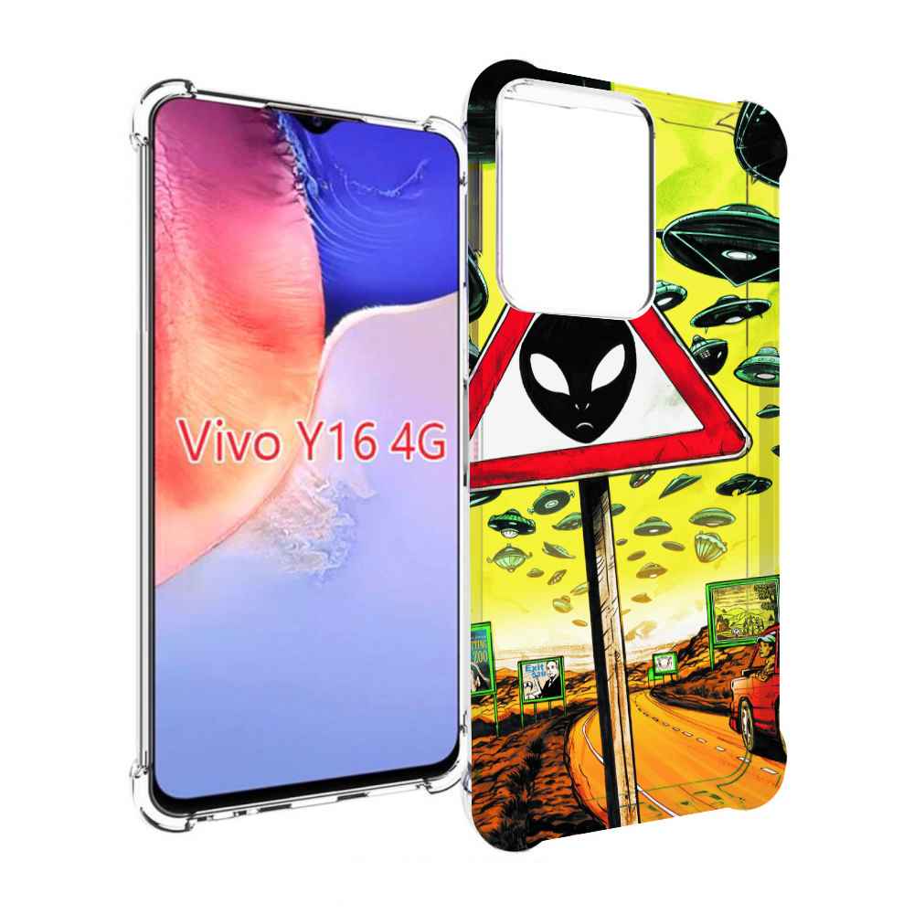 

Чехол MyPads дорога к инопланетянам для Vivo Y16 4G/ Vivo Y02S, Прозрачный, Tocco