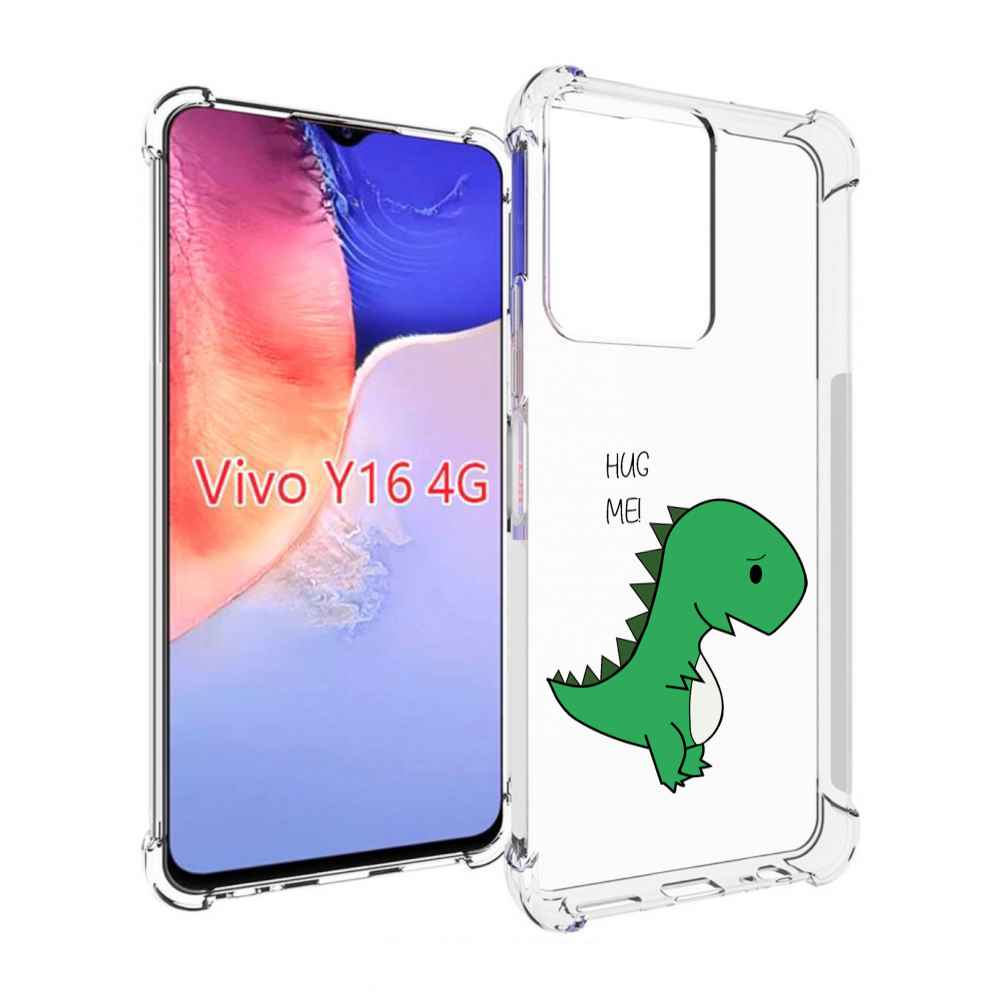 

Чехол MyPads динозаврик для Vivo Y16 4G/ Vivo Y02S, Прозрачный, Tocco