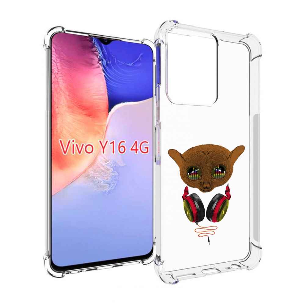 

Чехол MyPads диджей для Vivo Y16 4G/ Vivo Y02S, Прозрачный, Tocco