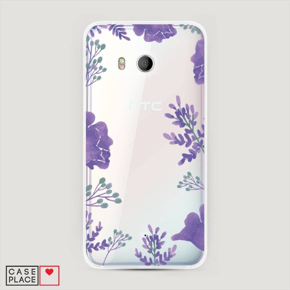 

Чехол Awog "Сиреневая цветочная рамка" для HTC U11