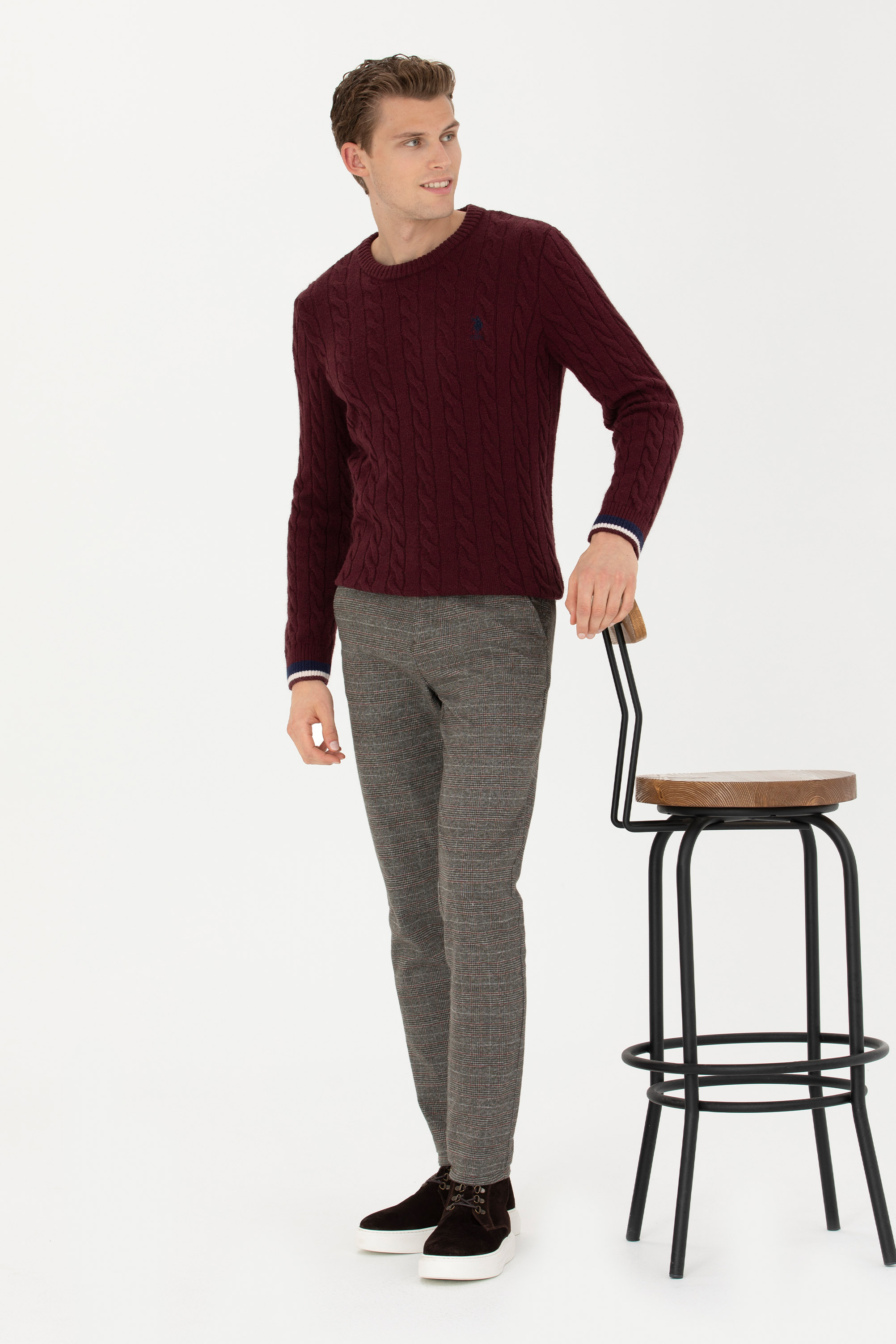 Брюки мужские US POLO Assn G081SZ0780DOBA серые 30 7400₽