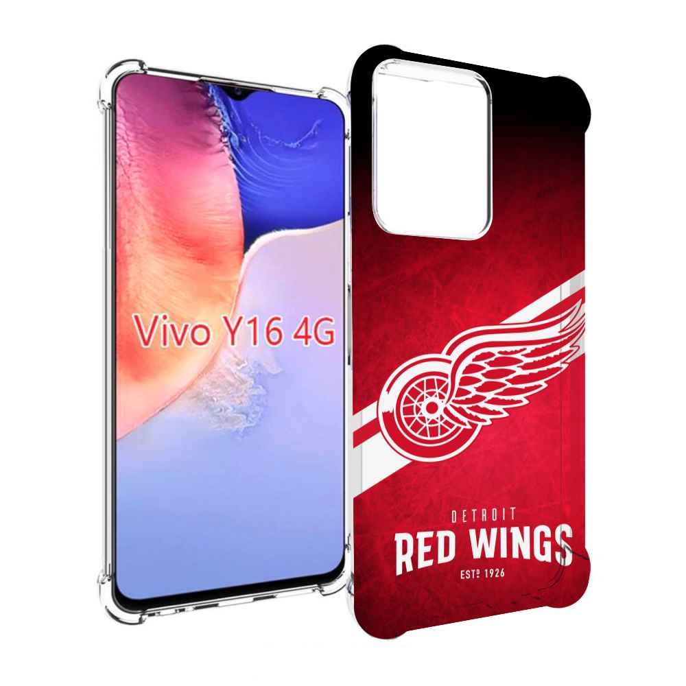 

Чехол MyPads детриот ред вингс мужской для Vivo Y16 4G/ Vivo Y02S, Прозрачный, Tocco