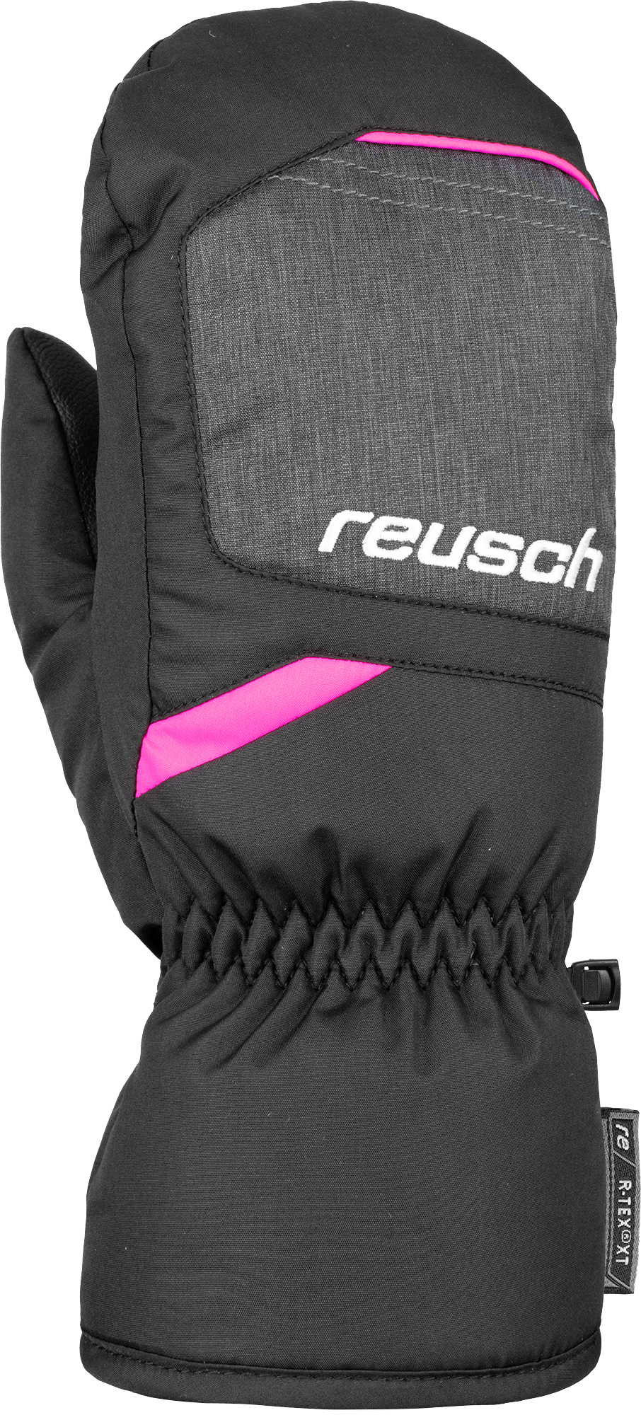 Варежки Reusch Bennet R-Tex® Xt, black/black melange/pink glo, 6 Inch прогулочная коляска resea black melange 2022 moon