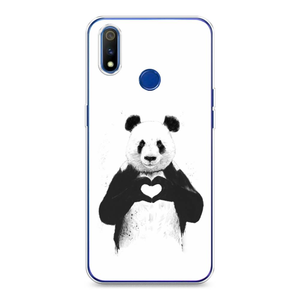 

Чехол Awog на Realme 3 Pro "Панда love", Разноцветный, 251250-10