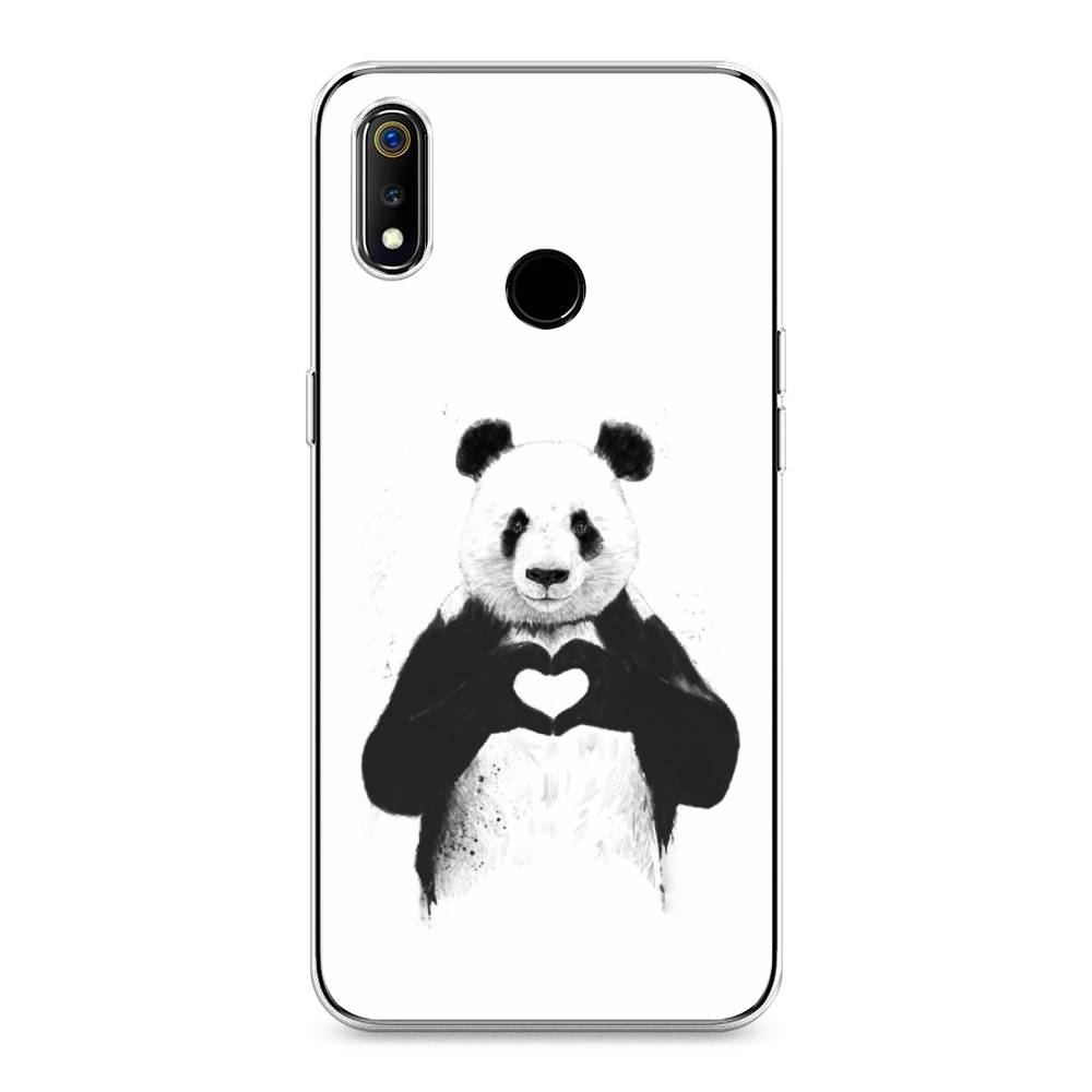 

Чехол Awog на Realme 3 "Панда love", Разноцветный, 251050-10