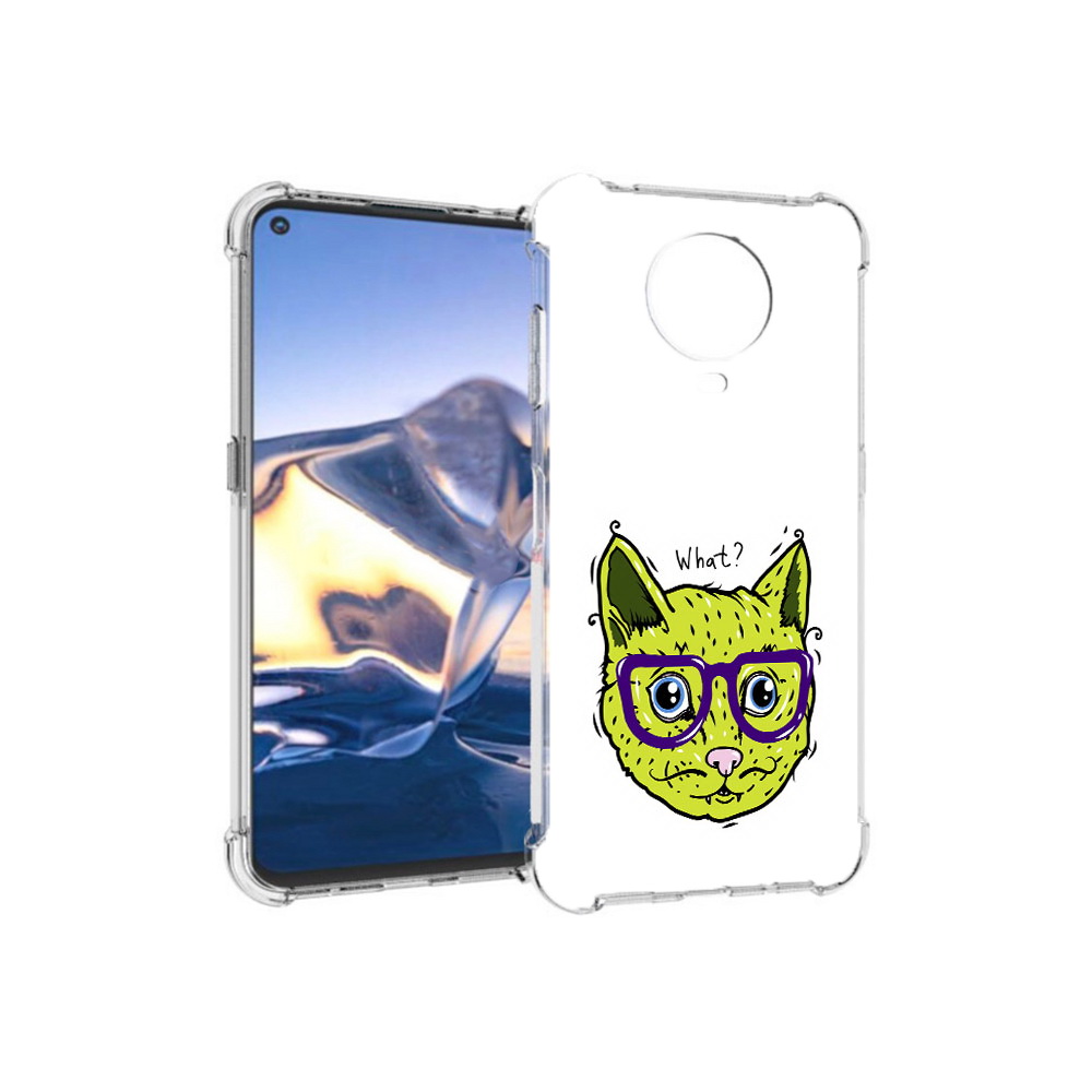 

Чехол MyPads Tocco для Nokia G10 Зеленый кот (PT171673.98.86), Tocco