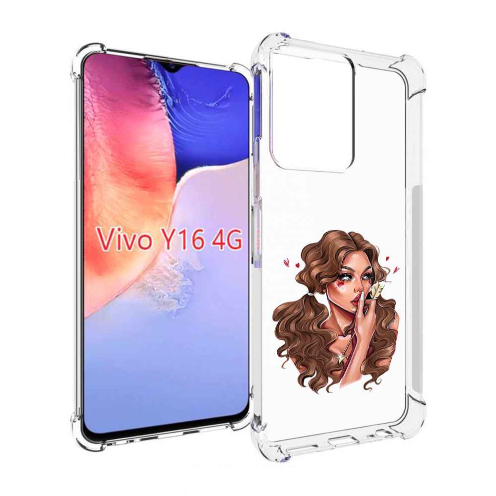 

Чехол MyPads девушка-со-стрелой женский для Vivo Y16 4G/ Vivo Y02S, Прозрачный, Tocco