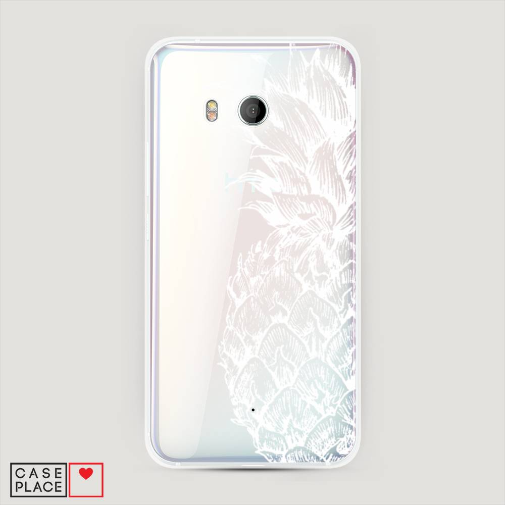 

Чехол Awog "Ананас графика белая" для HTC U11